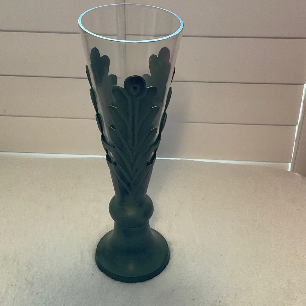 Artisan Crafted Dark Green Vase